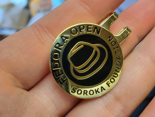 Fedora Open 10th Anniversary Enamel Pins &amp; Ball Markers