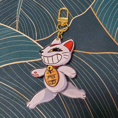 Running Lucky Cat Charm